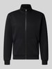 JACK & JONES Regular Fit Sweatjacke mit Baumwoll-Anteil Modell 'Bradley' Black
