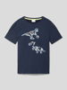 s.Oliver RED LABEL T-shirt met motiefprint Marineblauw