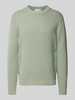 SELECTED HOMME Gebreide pullover met ribboorden, model 'DANE' Lichtgroen