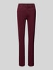 Brax Slim Fit Jeans mit Gürtelschlaufen Modell 'Style.Mary Thermo' Aubergine