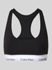 Calvin Klein Underwear Biustonosz typu bralette z paskiem z logo Czarny