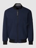 Tom Tailor Denim Relaxed fit bomberjack in blauw met labelpatch Donkerblauw