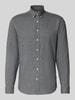 Lindbergh Freizeithemd mit Button-Down-Kragen Mittelgrau