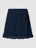 Vero Moda Minirock mit Lochstickerei Modell 'TASSA' Marineblau