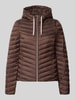 Tom Tailor Regular Fit Steppjacke mit Kapuzenkragen Dunkelbraun