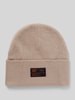 Superdry Beanie mit Label-Patch Modell 'WORKWEAR' Hellgrau