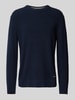 Gant Strickpullover mit Label-Patch Marine