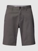 Tommy Hilfiger Chino-Shorts mit seitlichen Eingrifftaschen Modell 'HARLEM' Anthrazit