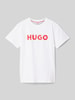 HUGO T-shirt z okrągłym dekoltem Biały