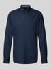 OLYMP Level Five Regular fit vrijetijdsoverhemd met button-downkraag Marineblauw