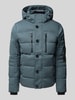 Tom Tailor Regular Fit Steppjacke mit abnehmbarer Kapuze Rauchblau