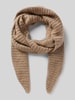 Pieces Ribgebreide sjaal, model 'PYRON' Taupe