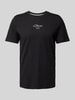 s.Oliver RED LABEL T-Shirt mit Label-Print Black