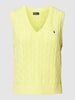 Polo Ralph Lauren Gebreide pullover in mouwloos design Geel
