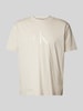 Calvin Klein Jeans T-Shirt mit Label-Print Offwhite