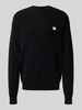 Calvin Klein Jeans Strickpullover mit Label-Patch Black