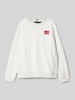 Tommy Hilfiger Teens Relaxed Fit Sweatshirt mit Label-Stitching Offwhite Melange