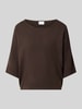 COMMA Strickshirt mit 3/4-Arm Dunkelbraun