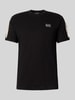 EA7 Emporio Armani T-shirt met labelpatch Zwart