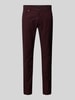 bugatti Regular fit broek met labeldetail, model 'CORDOBA' Bordeaux