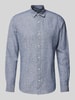 Only & Sons Regular fit vrijetijdsoverhemd met kentkraag, model 'CAIDENLS' Blauw