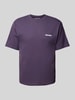 REVIEW T-Shirt mit Label-Print Aubergine