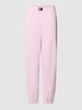 Tommy Jeans Sweatpants van fluweel Roze