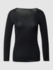 Schiesser Longsleeve mit Rundhalsausschnitt Modell 'LUXURY' Black