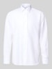 ETERNA Modern Fit Businesshemd mit Knopfleiste Weiss