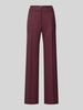 Jake*s Collection Straight Fit Stoffhose mit Viskose-Anteil Aubergine