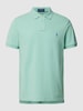 Polo Ralph Lauren Slim Fit Poloshirt mit unifarbenem Design Tuerkis