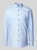 OLYMP Level Five Slim Fit Business-Hemd mit Knopfleiste Bleu