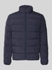 Tom Tailor Denim Kurtka pikowana o kroju regular fit ze stójką Ciemnoniebieski