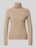 Polo Ralph Lauren Rollkragenpullover aus Lammwolle-Kaschmir-Mix Camel Melange