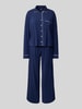 Polo Ralph Lauren Pyjama mit Logo-Stitchings Modell 'POLO ESSENTIALS' Dunkelblau