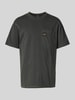 Superdry T-shirt met labeldetail Zwart