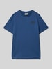s.Oliver RED LABEL Regular Fit T-Shirt aus reiner Baumwolle Rauchblau
