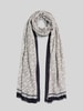 Tommy Hilfiger Schal aus Baumwoll-Mix mit Logo-Muster Blau