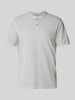 Cinque Slim Fit Poloshirt mit Rundhalsausschnitt Modell 'LANO' Silber