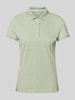 Christian Berg Woman Regular fit poloshirt met structuurmotief Lindegroen