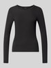 VERO MODA Slim Fit Langarmshirt aus Lyocell-Mix Modell 'ADA' Black