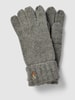 Polo Ralph Lauren Rękawiczki wełniane z efektem melanżu Granatowy