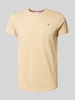 Tommy Jeans T-Shirt mit Logo-Stitching Beige
