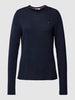 Tommy Hilfiger Strickpullover mit Rollsaum Marine