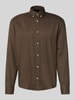 MCNEAL Vrijetijdsoverhemd met knoopsluiting Chocoladebruin