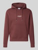 JACK & JONES Regular Fit Hoodie aus Baumwoll-Mix Modell 'Soho' Bordeaux