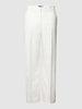 Weekend Max Mara Flared Cut Stoffhose mit Gürtelschlaufen Modell 'ZIRCONE' Offwhite