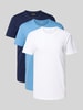 Polo Ralph Lauren Underwear Regular fit T-shirt in een set van 3 stuks, model 'Crew' Jeansblauw