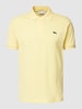 Lacoste Classic fit poloshirt met labelapplicatie Lichtgeel