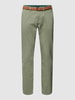 MCNEAL Chino met riem Donkergroen